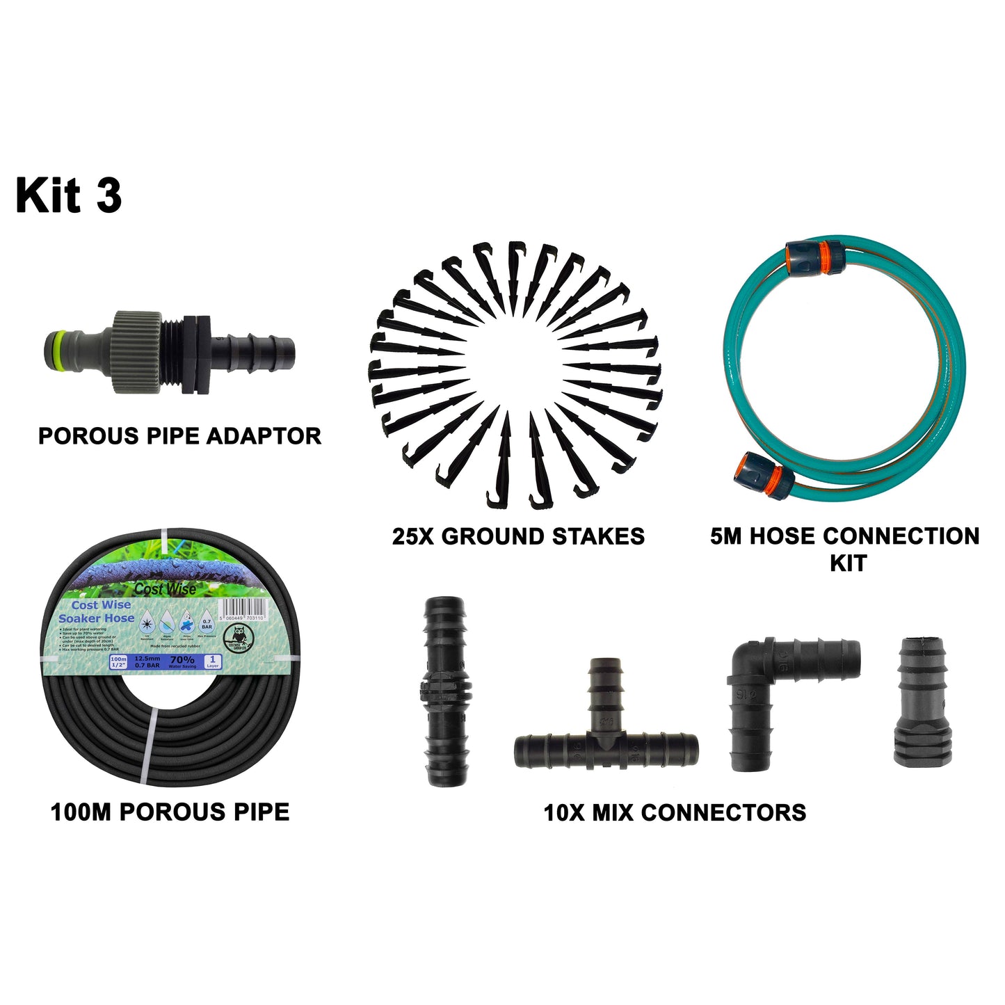 Porous Irrigation Pipe Set – POROUS-KIT3