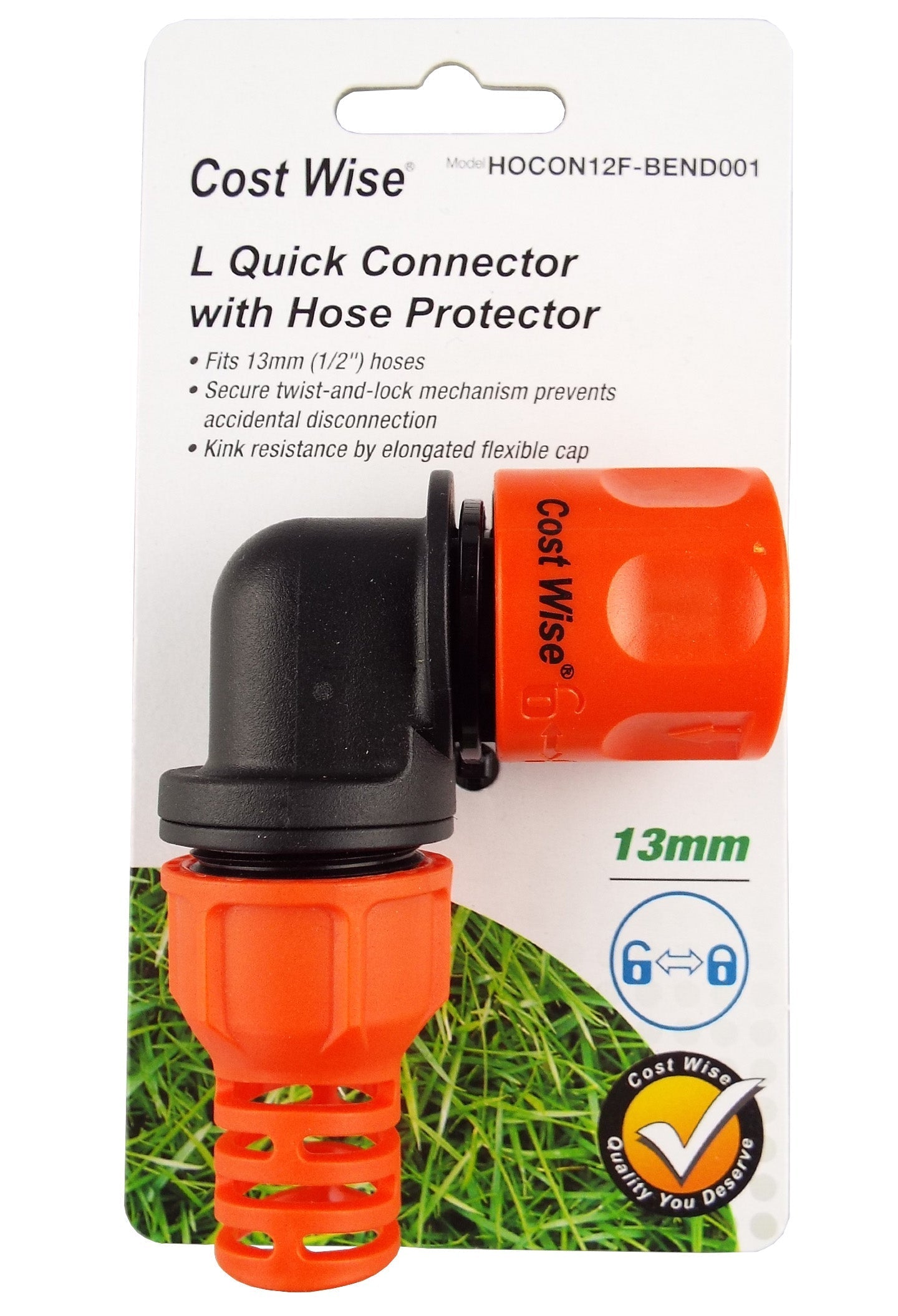 Cost Wise Lockable Angle Garden Hose Fitting