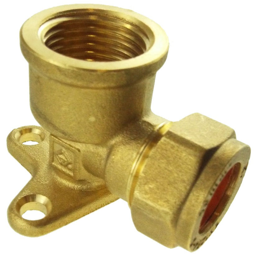 Wall-Mounted Copper Pipe Connector 15mm x 1/2" BSP Female