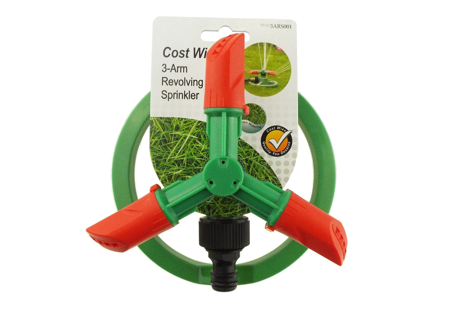 Cost Wise 3‑Arm Rotating Garden Sprinkler – Efficient Lawn Irrigation Tool