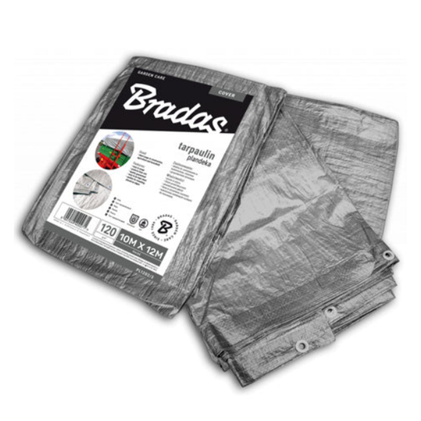 Heavy-Duty Silver Tarpaulin M-Grade – 10m x 12m