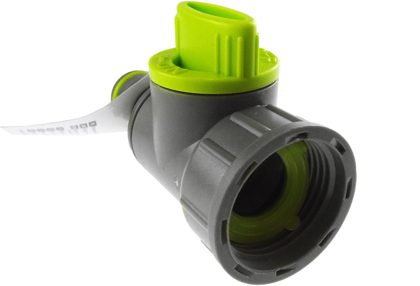 Lime-Coloured Snap-On Tap Adapter with ¾” BSP Female Thread and Valve