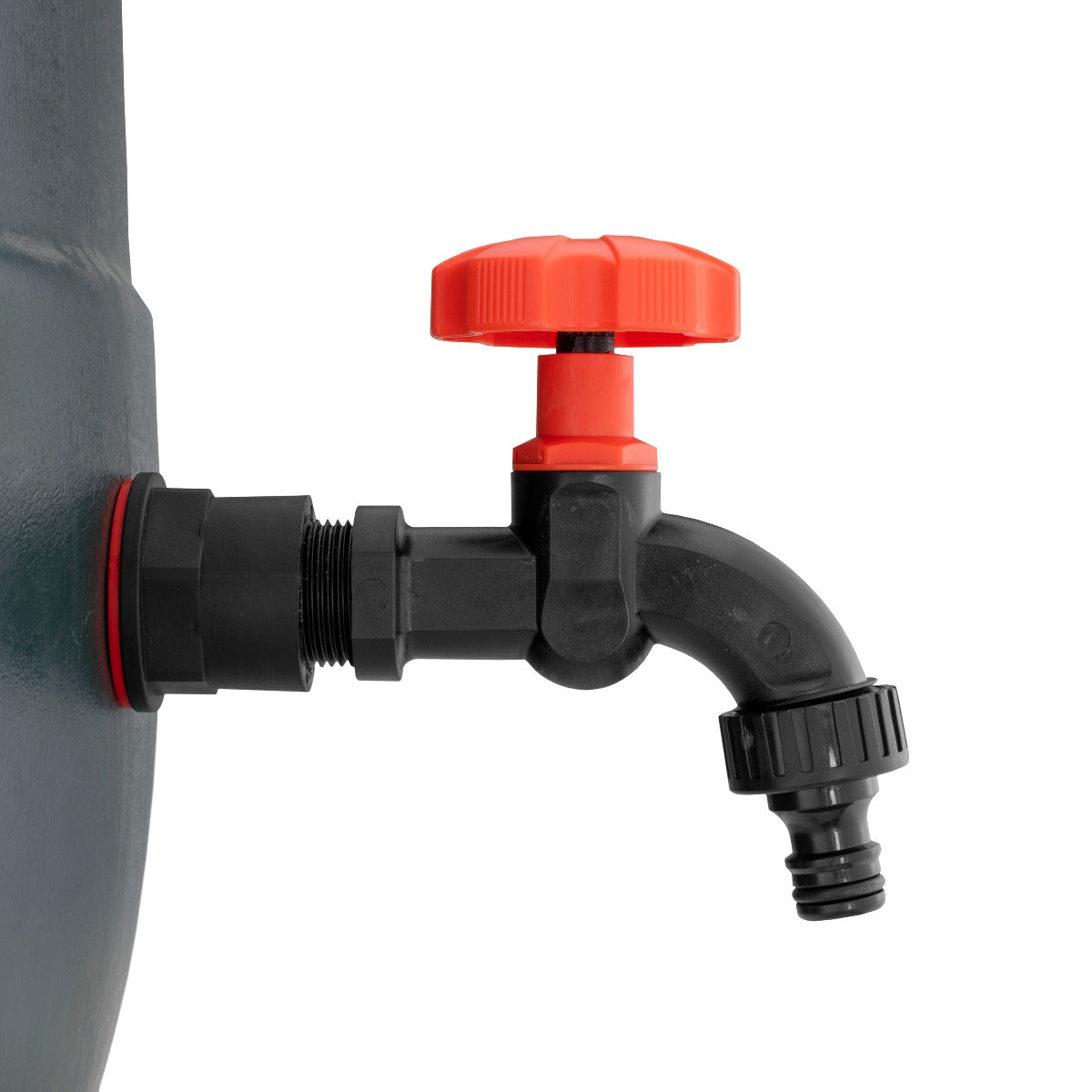 Water Butt Connector Set 1/2’’ with Black PP Tap and Drill Bit