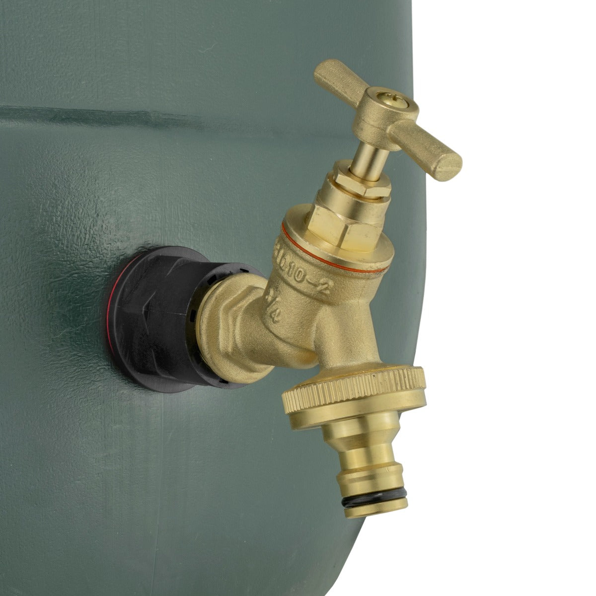 ¾" Water Butt Set with Brass Tap, Snap-On Connector & Drill Bit