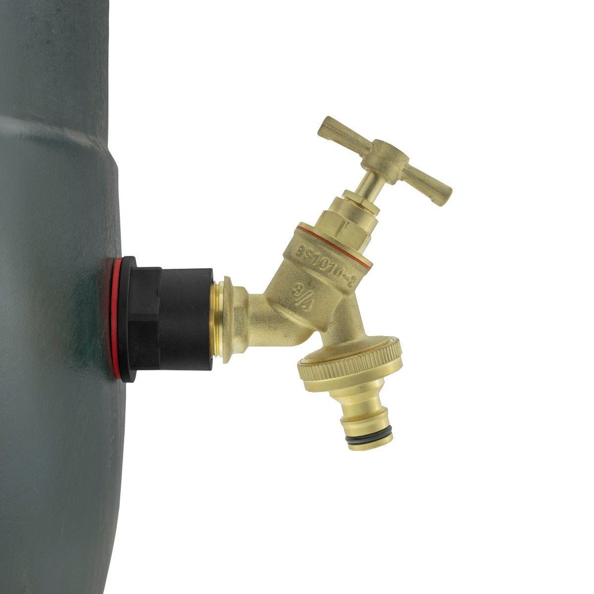 ¾" Water Butt Set with Brass Tap, Snap-On Connector & Drill Bit