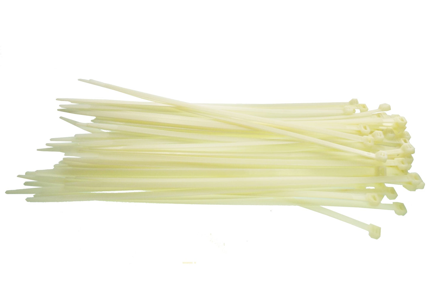 100 x Neutral Cable Ties – 4.8mm x 500mm Nylon Zip Ties