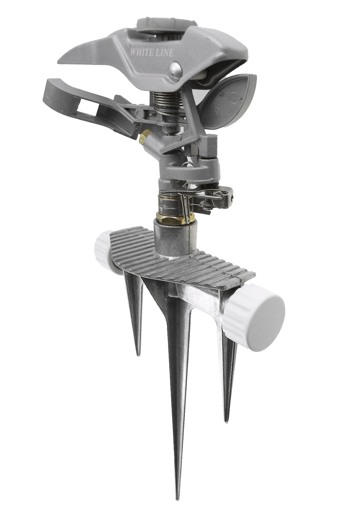 Triton Series White Line Pulsating Garden Sprinkler