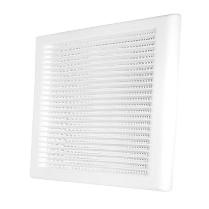 White Louvre Vent DL/100 RW LUX with Insect Mesh