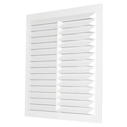 140mm x 140mm Louvre Vent D/140W with Insect Screen
