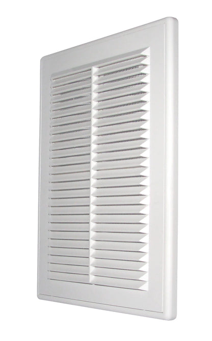 180mm x 250mm Classic Louvre Vent D/180X250RW with Insect Screen