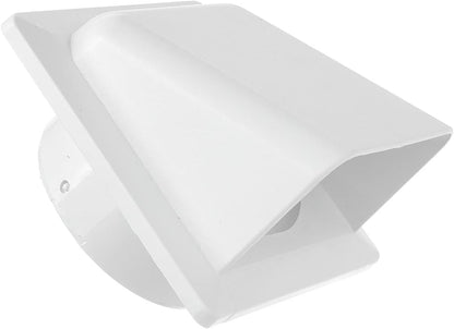 KRD/100 White External Louvre Vent, fi100mm