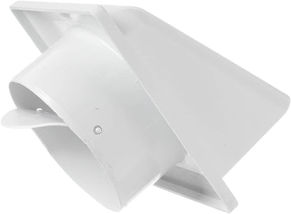 KRD/100 White External Louvre Vent, fi100mm