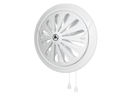 80mm-160mm Adjustable White Round Louvre Vent