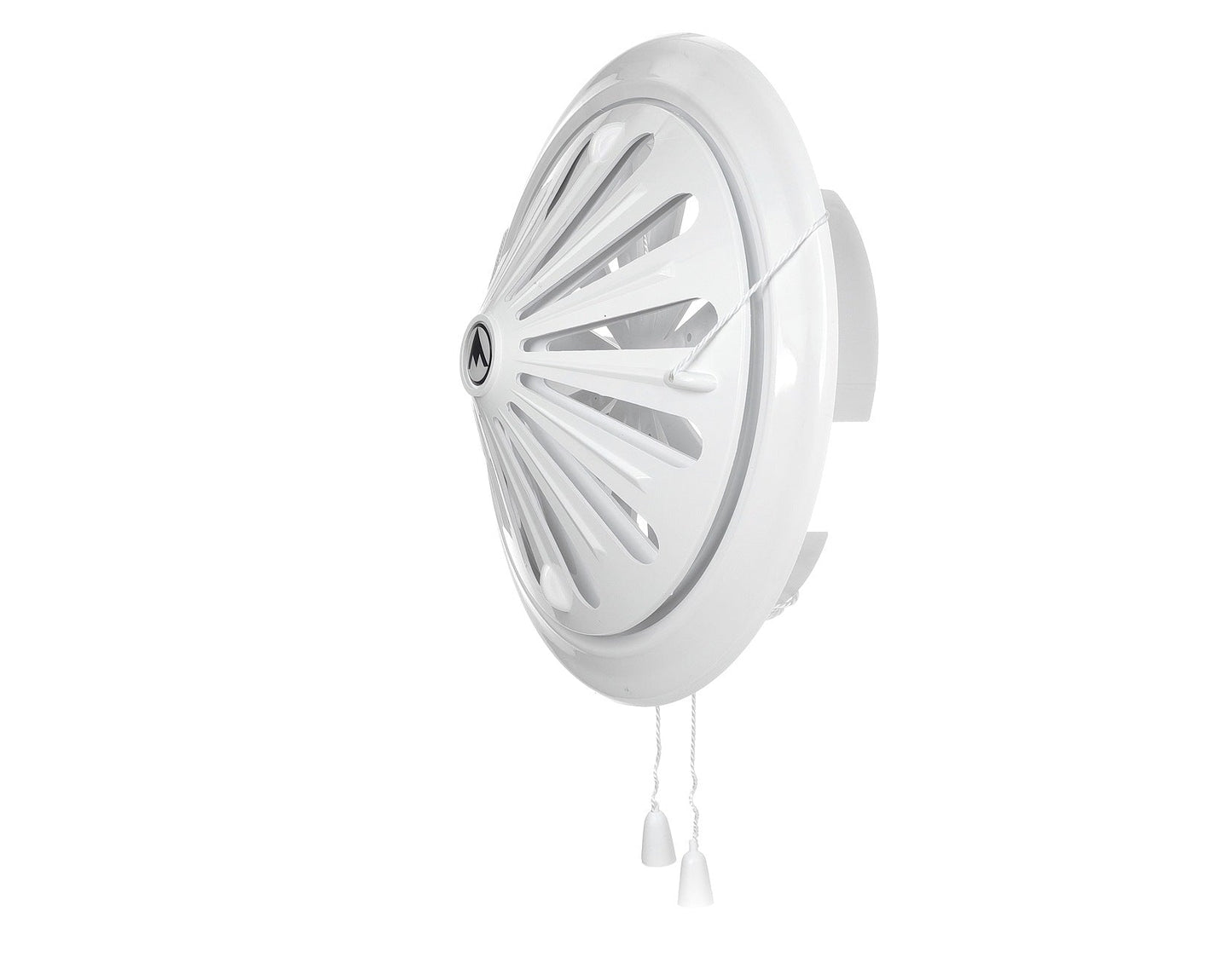 80mm-160mm Adjustable White Round Louvre Vent