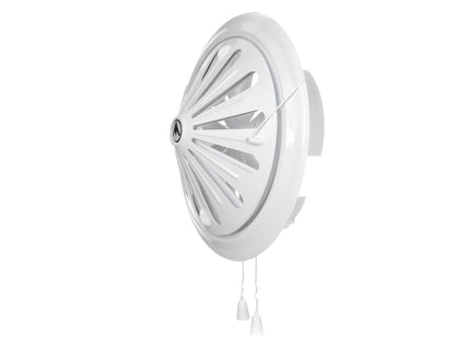 80mm-160mm Adjustable White Round Louvre Vent