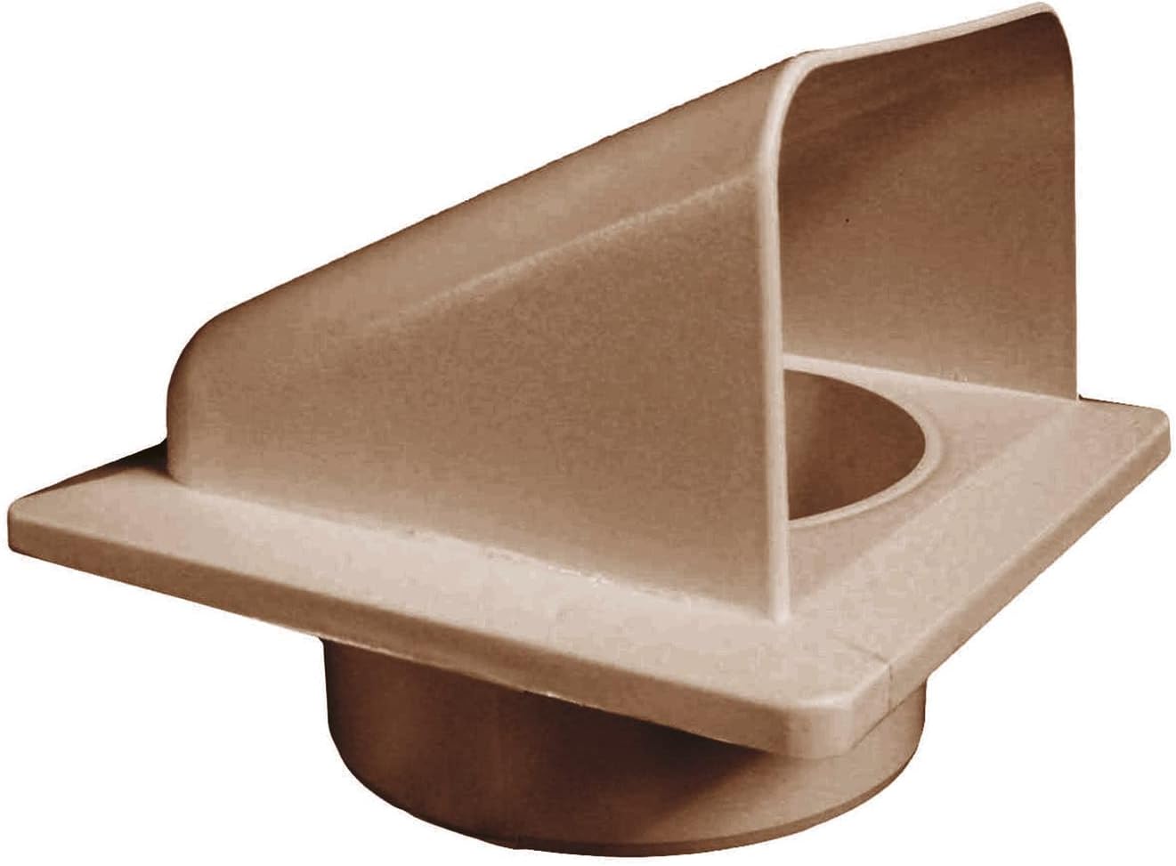 KRD/100B Brown External Louvre Vent, fi100mm