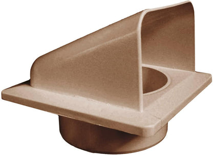 KRD/100B Brown External Louvre Vent, fi100mm