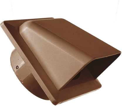 KRD/100B Brown External Louvre Vent, fi100mm