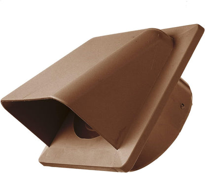 KRD/100B Brown External Louvre Vent, fi100mm