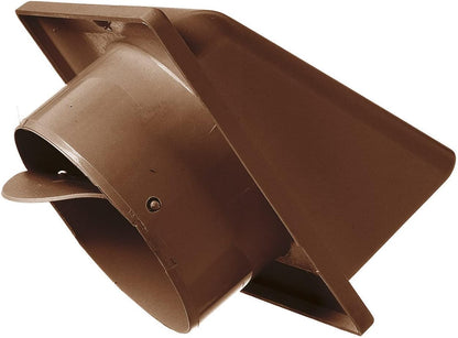 KRD/100B Brown External Louvre Vent, fi100mm