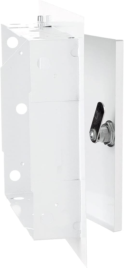 White Metal Access Door Panel with Lock 400mm x 400mm