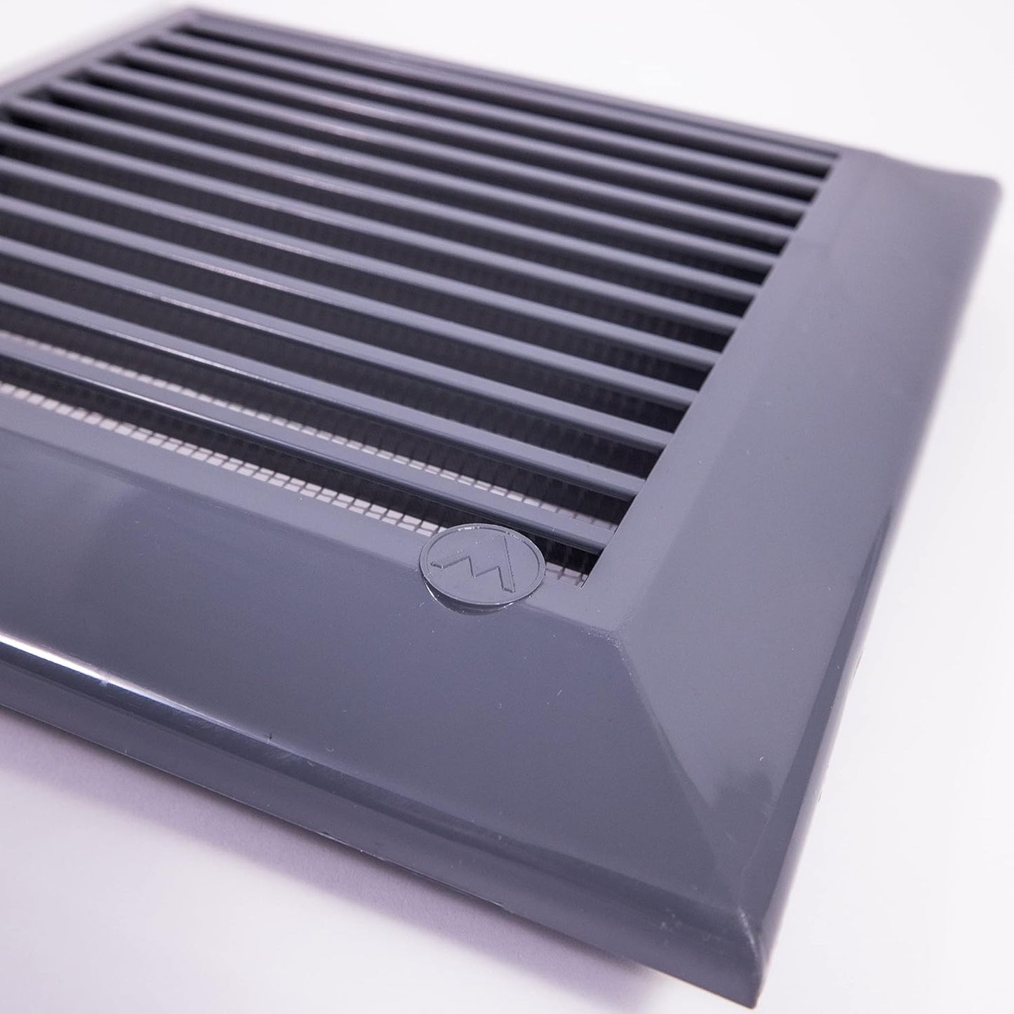 Graphite Duo Smart Louvre Vent 140mm x 210mm with Insect Mesh