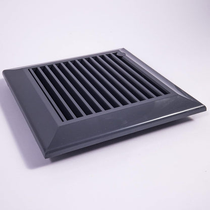 Graphite Duo Smart Louvre Vent 140mm x 210mm with Insect Mesh