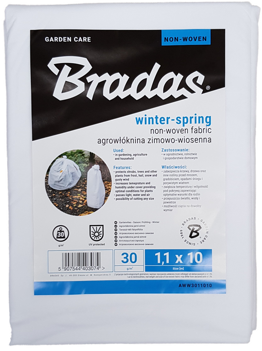 30gsm Garden Frost Protection Fleece – 1.1m x 10m Roll