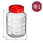 5L 8L 10L 15L 18L Glass Fermentation Jar Demijohn Wine Making Home Brew Preserves
