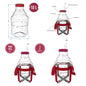 Plastic Wine Fermentation Demijohn 10L 15L 20L 25L PET with Straps & Airlock