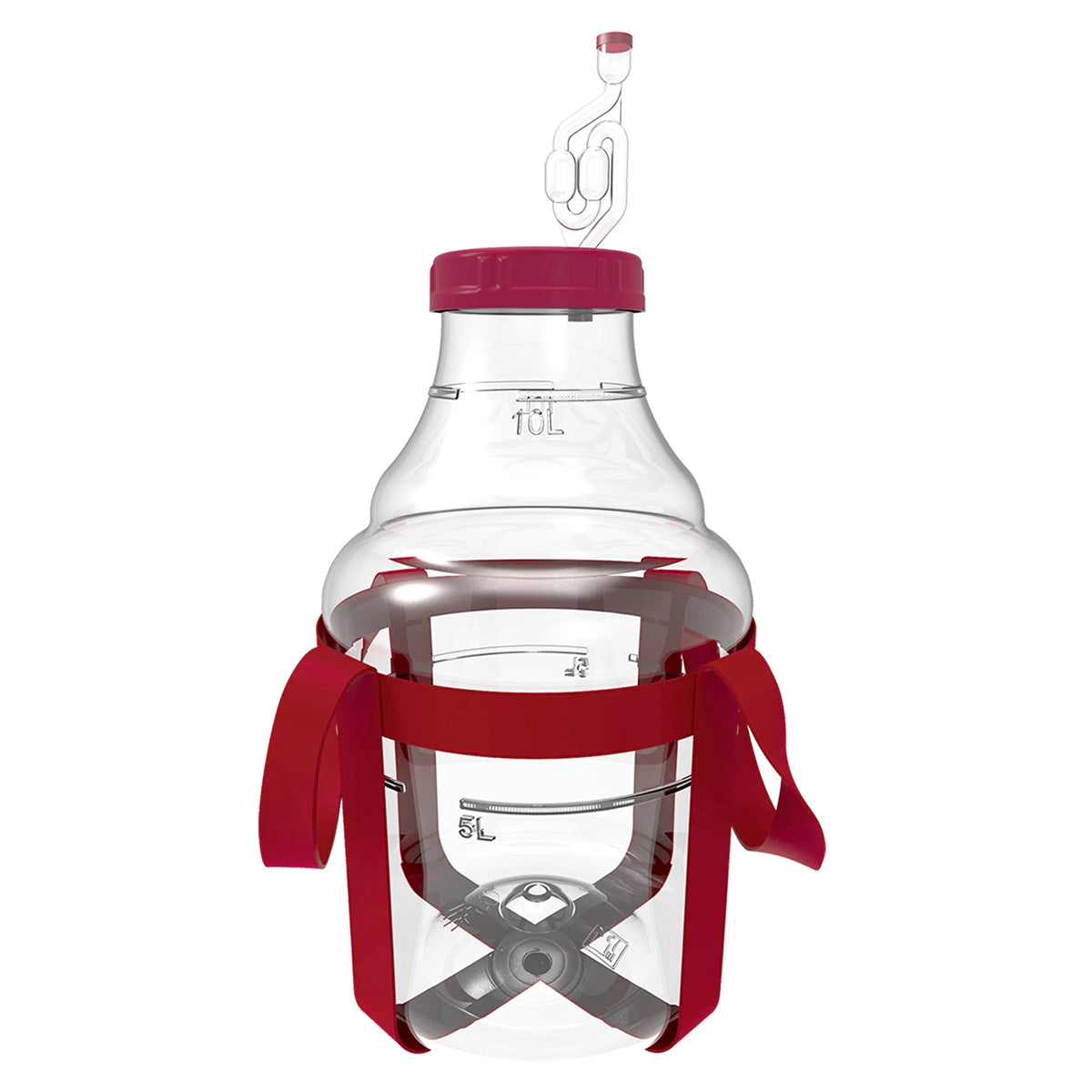 Plastic Wine Fermentation Demijohn 10L 15L 20L 25L PET with Straps & Airlock