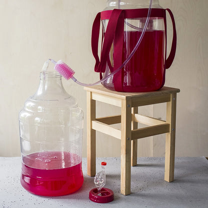 Plastic Wine Fermentation Demijohn 10L 15L 20L 25L PET with Straps & Airlock