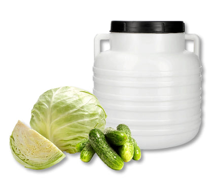 Fermentation Barrel Food Grade HDPE Pickling Container with Lid & Handles 10L-60L