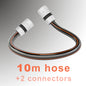 Premium 4 Layer Garden Carbon BLACK Hose Pipe Watering Hose with 2 Hose Connectors