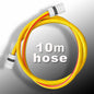 Premium 6 Layer Garden Hose Pipe Watering Hose with 2 White Hose Connectors