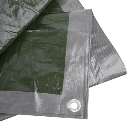 Heavy-Duty Silver Tarpaulin M-Grade – 4m x 5m