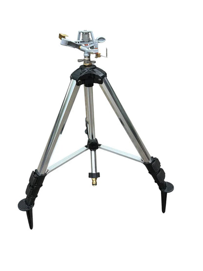 Garden Impulse Sprinkler on Tripod 24m Lawn Water Spray 360° Adjustable