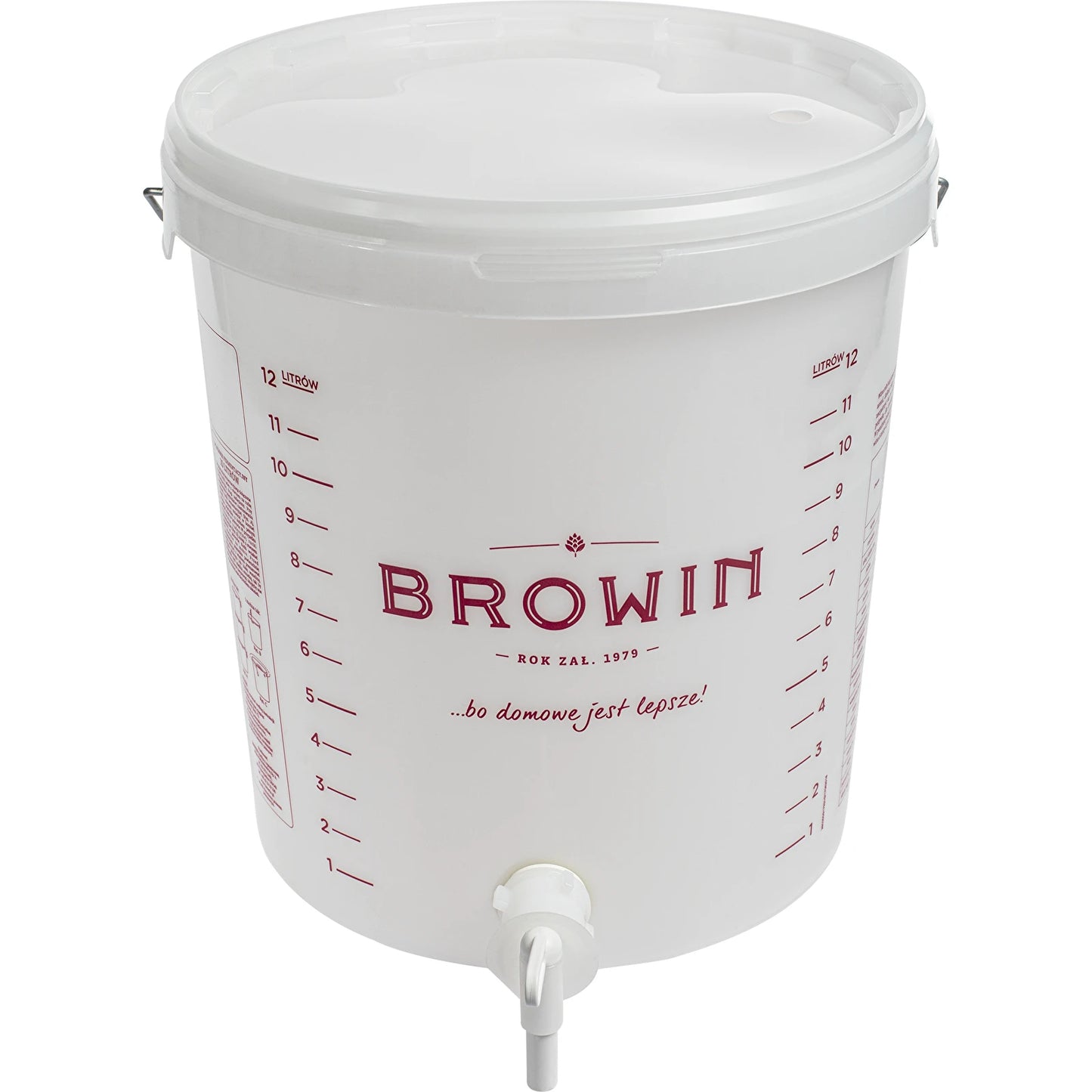 Biowin 15L Fermentation Container with Tap Lid Food Grade Home Brew Brewing Bucket