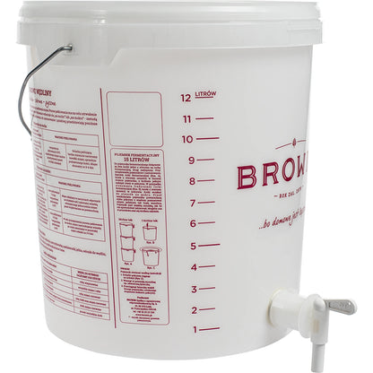 Biowin 15L Fermentation Container with Tap Lid Food Grade Home Brew Brewing Bucket