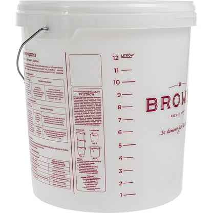 15L Fermentation Bucket with Lid Food Grade Beer Wine Home Brew Container