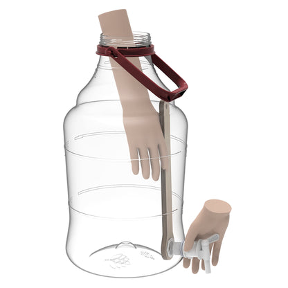 10L 15L 25L PET Fermentation Demijohn Wine Beer Home Brew with Tap & Airlock
