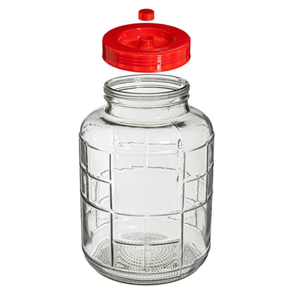 5L 8L 10L 15L 18L Glass Fermentation Jar Demijohn Wine Making Home Brew Preserves