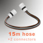 Premium 4 Layer Garden Carbon BLACK Hose Pipe Watering Hose with 2 Hose Connectors