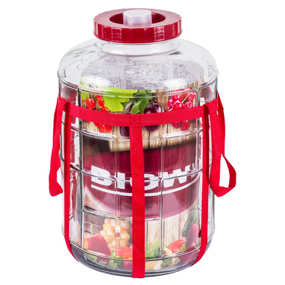 5L 8L 10L 15L 18L Glass Fermentation Jar Demijohn Wine Making Home Brew Preserves