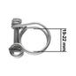 19–22mm Galvanised Dual Wire Hose Clip