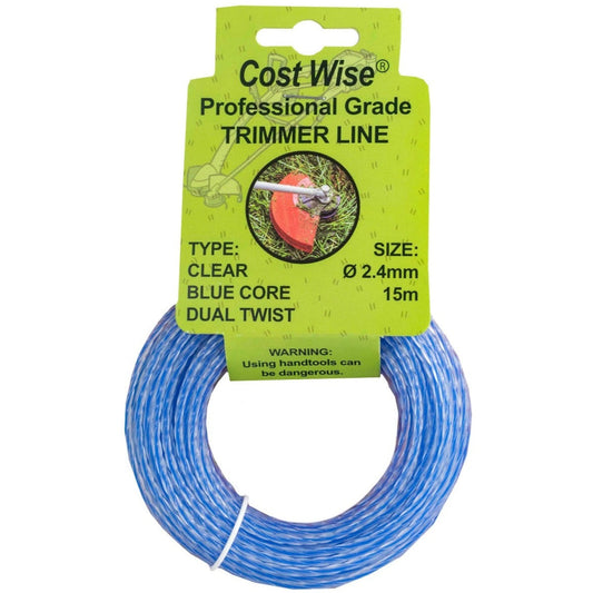 Blue Double Twist Strimmer Line – 2.4mm x 15m