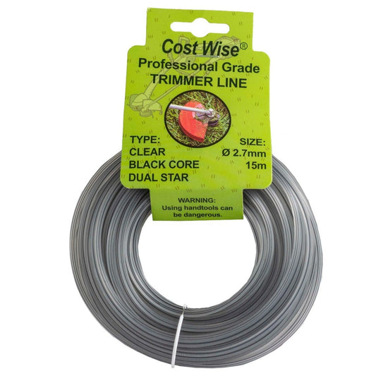 Black Double Star Strimmer Line – 2.7mm x 15m