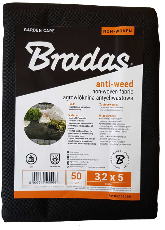 50g Non-Woven Weed Barrier Fabric 3.2m x 5m