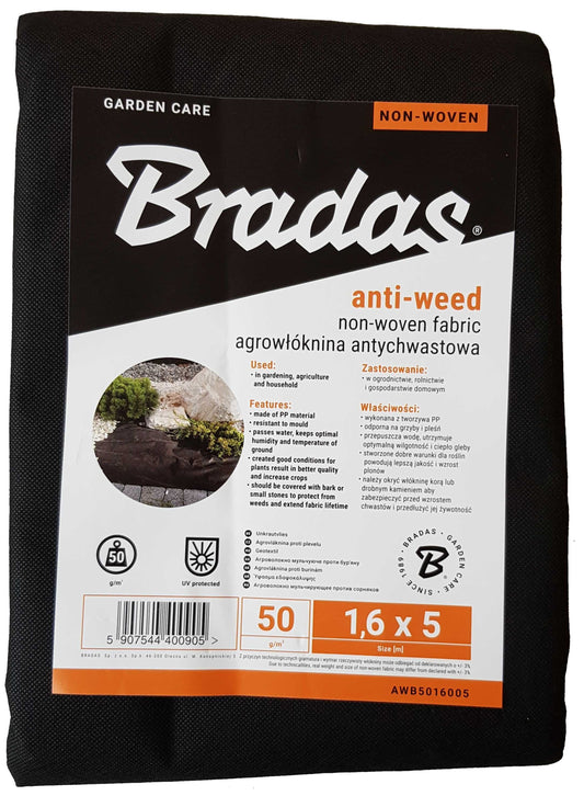 50gsm Non-Woven Weed Control Fabric 1.6m x 5m