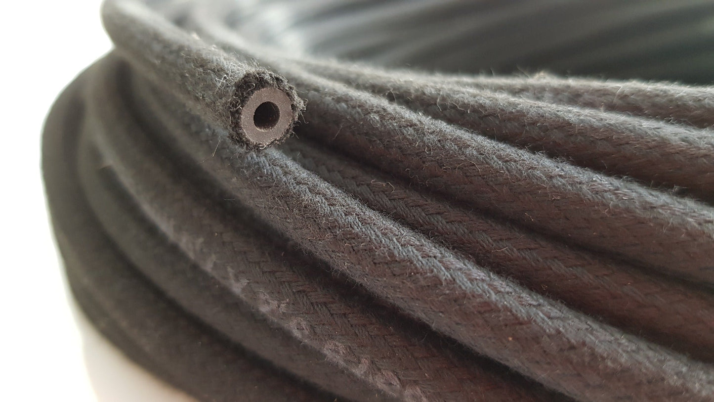 Heat-Resistant Rubber Hose Reinforced with Textile Braid – 10mm/15mm
